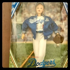 LA Dodgers barbie collectible